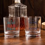 Personalized Design Your Own Custom Message 10oz Whisky Glass with Colourful Letters Birthday Father's Day Gift for Liquor Lovers