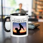 Mug en Céramique Personnalisée avec Textes et Photos pour la Première Fête des Pères Cadeau d'Anniversaire de la Fête des Pères pour Papa Grand-père