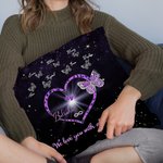 Gepersonaliseerd We Love You With All Our Heart Kussenovertrek met 1-9 Vlinders Moederdagcadeau voor haar