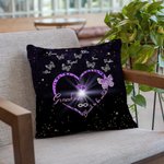 Personalized Blessed to Be Called Nana Throw Pillow Cover with 1-9 Butterflies Mother's Day Gift for Her