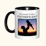 Mug en Céramique Personnalisée avec Textes et Photos pour la Première Fête des Pères Cadeau d'Anniversaire de la Fête des Pères pour Papa Grand-père