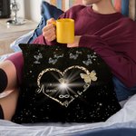 Personalized Blessed to Be Called Nana Throw Pillow Cover with 1-9 Butterflies Mother's Day Gift for Her