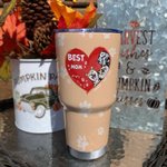 Gepersonaliseerde Multi-color Paw Best Fur Mom Dad Tumbler met 1-3 Names 30oz Verjaardagscadeau voor Pet Lover