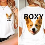 Personalisierte Ölgemälde Haustier Porträt Foto T-Shirt Sweatshirt mit Namen Multicolor verfügbar Geburtstagsgeschenk für Tierliebhaber Besitzer