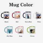 Mug en Céramique Personnalisée avec Textes et Photos pour la Première Fête des Pères Cadeau d'Anniversaire de la Fête des Pères pour Papa Grand-père