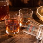 Personalized Design Your Own Custom Message 10oz Whisky Glass with Colourful Letters Birthday Father's Day Gift for Liquor Lovers