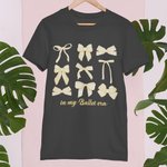 Personalisierte In meinem Ballett Era Coquette Bogen Erwachsene und Kinder T-Shirt mit Text Geburtstag Kindertag Geschenk für sie