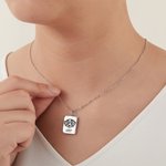 Personalizado Grabado Pet Retrato Libro Relicario Collar con Foto Nombre Regalo de cumpleaños para el amante del animal doméstico