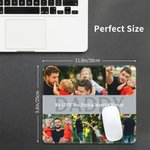 Alfombrilla de ratón antideslizante personalizada de 6 fotos con nombre y texto Día del padre Aniversario Regalo para papá Abuelo