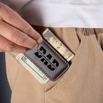 Personalized Leather Magnetic Money Clip with Engraved 1-6 Names and Title Father's Day Anniversary Gift for Dad Grandpa