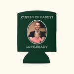 Personalized Multicolour Beer Can Cooler Sleeve with Photo and Text Set of 12 Father's Day Birthday Gift for Dad Grandpa