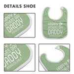 Bavoir 100% Coton Réglable Personnalisé avec Prénom et Texte Cadeau Anniversaire pour Bébé Nouveau-né