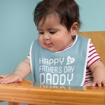 Bavoir 100% Coton Réglable Personnalisé avec Prénom et Texte Cadeau Anniversaire pour Bébé Nouveau-né