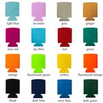 Personalized Multicolour Beer Can Cooler Sleeve with Photo and Text Set of 12 Father's Day Birthday Gift for Dad Grandpa