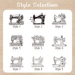 Boîte de rangement en bois personnalisée avec nom pour machine à coudre Made With Love Cadeau d'anniversaire pour couturière passionnée de couture