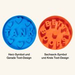 Personalisierter Spaßiger Hundenapf mit 3D-Druck Name Langsamfresser Hundeschale für Tierliebhaber