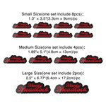 Personalisierte Multi-Color wasserdicht Fahrradrahmen Aufkleber Set mit Text Jahrestag Geburtstag Geschenk für Radfahrer