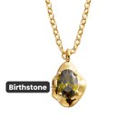 Collar personalizado de piedras de nacimiento Delicado Cumpleaños Día de la Madre Joyería Regalo para ella