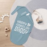 Personalisierte Happy First Vatertag 100% Baumwolle Schlafsack und Hut Swaddle Set mit Namen Vatertag neugeborenes Geschenk für Baby