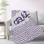 Personalisierte Wiederholung 1-15 Namen weiche Wurfdecke Geburtstag Vatertag Geschenk für Familie Vater