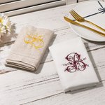 Personalized Monogram Linen Napkin with Embroidered Initial Mother's Day Wedding Gift for Her