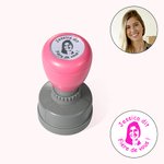 Tampon Auto-Encreur Personnalisé avec Texte et Photo Cadeau de Remerciement Retour à l'École pour Camarade Enseignant Collègue