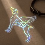 Personalized Holographic Traceless Cat Dog Silhouette Rainbow Prism Window Cling with Name Memorial Birthday Gift for Pet Lovers
