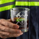 Verre à Whisky Personnalisé avec Nom et Texte pour Pompier Cadeau d'Anniversaire et de Retraite pour Pompier