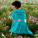 Personalisierte 1-13 Geburt Blumen Liebe wächst hier weiche Decke mit Namen Muttertag für Mama Oma