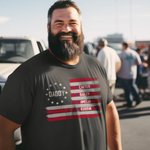 Personalized American Flag 100% Cotton T-Shirt with 1-8 Names Father's Day Birthday Gift for Daddy