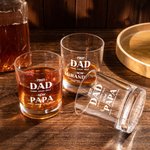 Personalized First Dad Now Grandpa 10oz Whiskey Glass with Names Father's Day Birthday Gift for Him