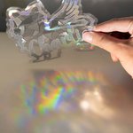 Personalized Holographic Traceless Cat Dog Silhouette Rainbow Prism Window Cling with Name Memorial Birthday Gift for Pet Lovers