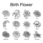 Personalizada de gran capacidad de cuero impermeable flor de nacimiento Maquillaje Bolsa de cosméticos con el nombre de la dama de honor Día de la Madre regalo de cumpleaños para ella