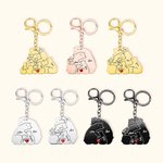 Personalized Engraved Papa Mama Bear Keychain Bag Charm with 1-7 Baby Bears and Names Love Heart  Family Keepsake Gift for Dad Mom Grandparent