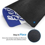 Personalisierte Multicolor Streifen Best Grad Ever Foto Anti-Rutsch-Mauspad mit Namen und Klasse von 2025 Graduierung Geschenk für Absolventen Senioren