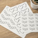 Tatouage Temporaire Imperméable Personnalisé avec 1-5 Noms Motif de Coeurs Cadeau de Soirée Fête des Pères pour Famille Ami Couple