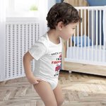 Gepersonaliseerd Ik Ga Brandweer Met Papa 100% Katoenen Baby Rompertje met Bijnaam Verjaardag Vaderdagcadeau voor Baby