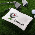 Personalizzato Pickleball Calcio Basket Sport Canvas Makeup Bag con nome e cerniera regalo di compleanno per gli amanti della palla Coach