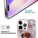 Personalized Watercolor  Dog Cat Pet Portrait  TPU Phone Case for iPhone with Name Pet Loss Birthday Gift for Pet Lovers