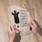 Personalisierte alle Ihre Träume um Sie herum Blume Acryl Plaque Home Dekoration Klasse von 2025 Graduierung Geschenk