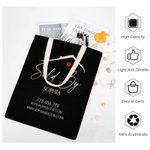 Personalized Realtor Large Capacity Name Tote Bag with Website Phone Number Business Gift for Estate Agent