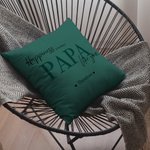 Personalisierte Glück ist mit einem DAD PAPA wie Sie werfen Kissenbezug mit 1-8 Kind Namen Vatertag Geburtstag Geschenk für Papa Opa