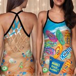 Camiseta de tirantes personalizada Mama's Beach Buddies Summer Beach Tank Top with Names Birthday Mother's Day Gift for Family