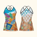 Camiseta de tirantes personalizada Mama's Beach Buddies Summer Beach Tank Top with Names Birthday Mother's Day Gift for Family
