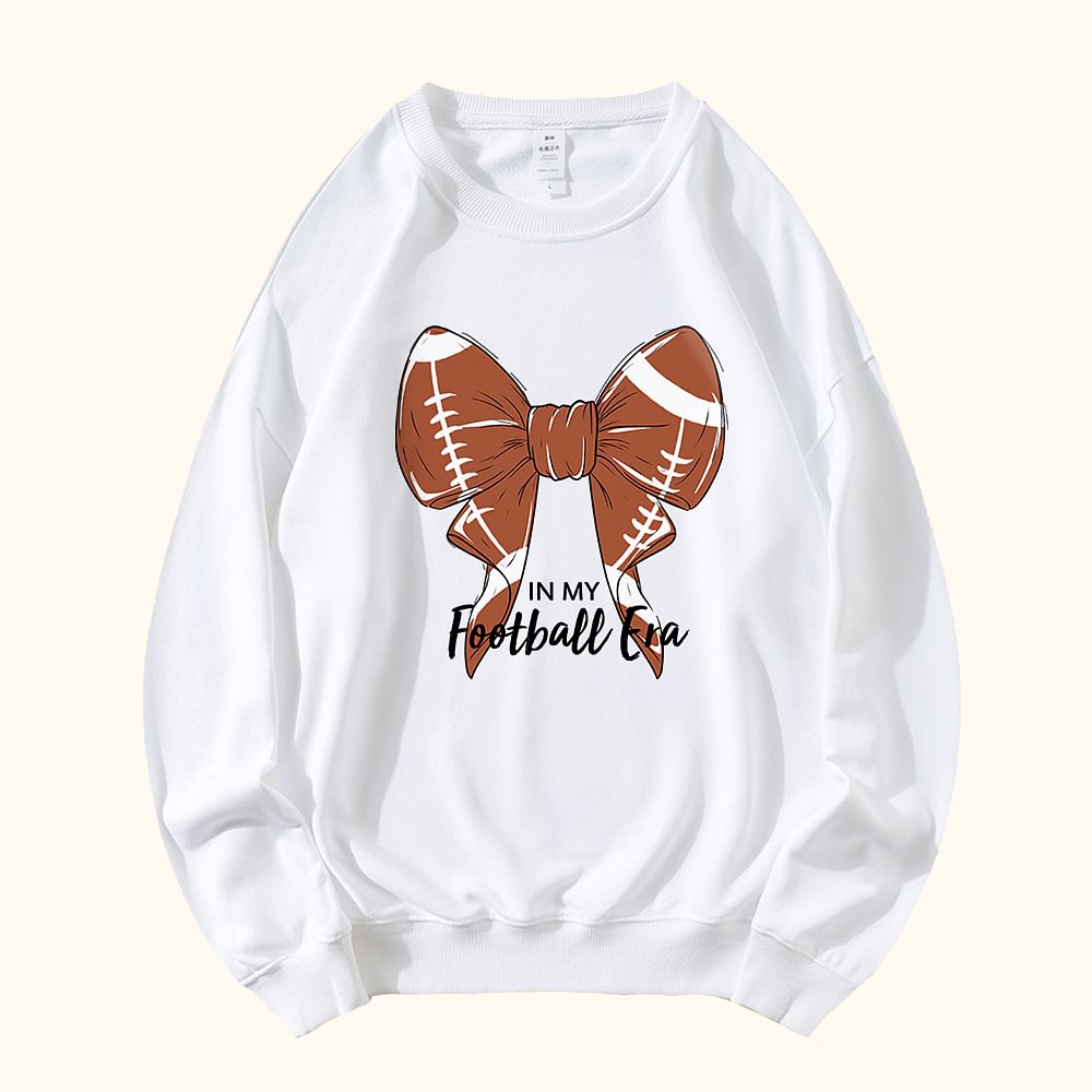 Sweat Personnalisé avec Texte et Noeud Papillon en Motif Baseball Volleyball Softball Football Cadeau d'Anniversaire pour Elle