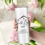 Personalisierte Multi-Color Real Estate 20oz Name Tumbler mit Website E-Mail Business-Geschenk für Immobilienmakler