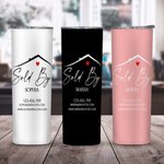 Personalisierte Multi-Color Real Estate 20oz Name Tumbler mit Website E-Mail Business-Geschenk für Immobilienmakler