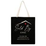 Personalized Realtor Large Capacity Name Tote Bag with Website Phone Number Business Gift for Estate Agent
