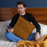 Personalisierte Glück ist mit einem DAD PAPA wie Sie werfen Kissenbezug mit 1-8 Kind Namen Vatertag Geburtstag Geschenk für Papa Opa