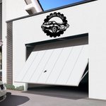 Panneau Décoratif Personnalisé avec Texte Évidé Décoration Murale Intérieure pour Atelier Garage Cadeau Fête des Pères pour Homme